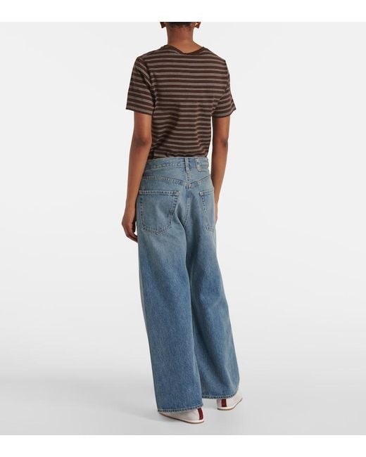 Citizens of Humanity Blue Wide-Leg Jeans Gaucho