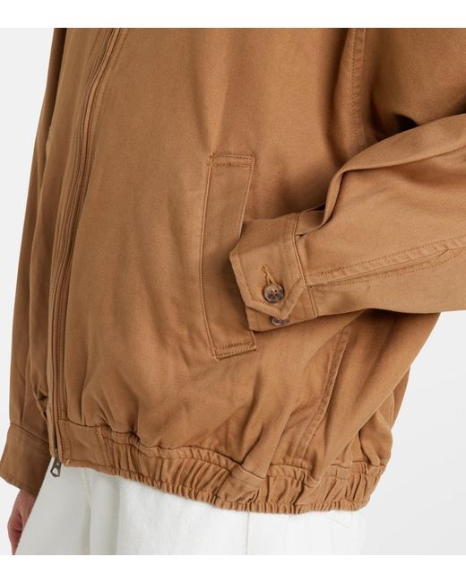 Polo Ralph Lauren Brown Cotton Bomber Jacket