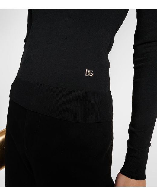 Top de hombros descubiertos Dolce & Gabbana de color Black