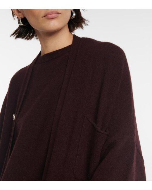 Extreme Cashmere Purple N°61 Koto Cashmere-Blend Cardigan
