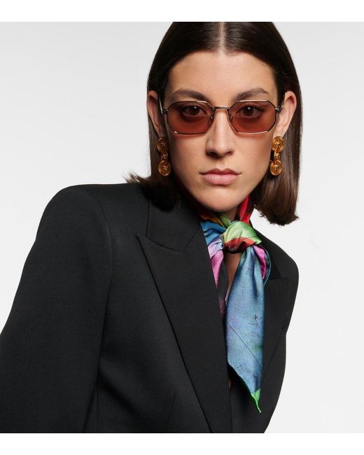 Versace Multicolor Rectangular Sunglasses