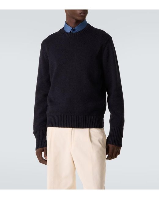 Dunhill Pullover Aus Baumwolle in Blue für Herren