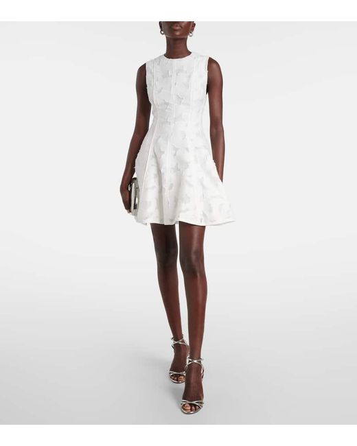Jonathan Simkhai White Minikleid Sylvia Aus Jacquard