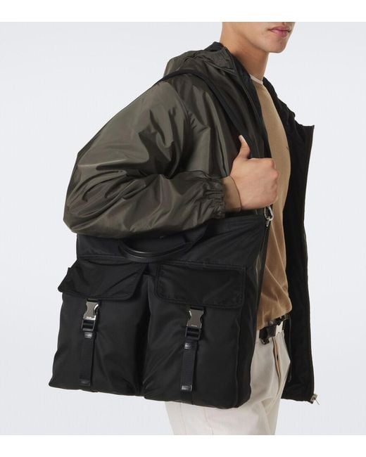 Bolso Explore De Re-Nylon Prada de hombre de color Black