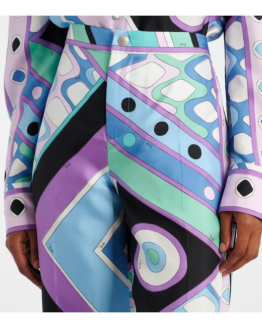 Emilio Pucci Blue Trousers