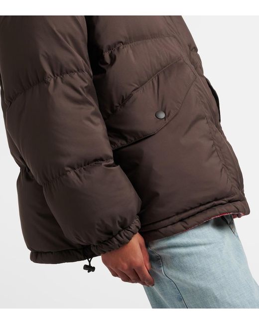 Miu Miu Brown Reversible Down Jacket