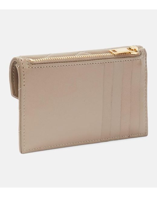 Saint Laurent Natural Cassandre Matelasse Leather Card Case