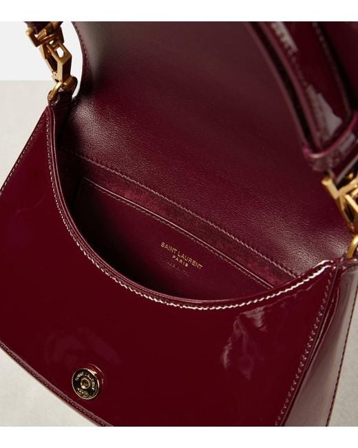 Saint Laurent Red Schultertasche Voltaire Aus Lackleder