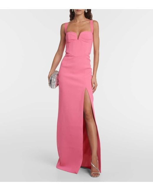 Vestido de fiesta Marie de crepe Rebecca Vallance de color Pink