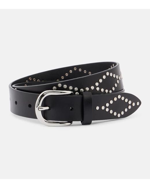 Isabel Marant Black Guertel Liliana Aus Leder