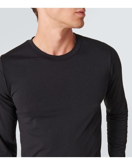 Tom Ford Black Slim-Fit Stretch Cotton And Modal-Blend Jersey T-Shirt for men