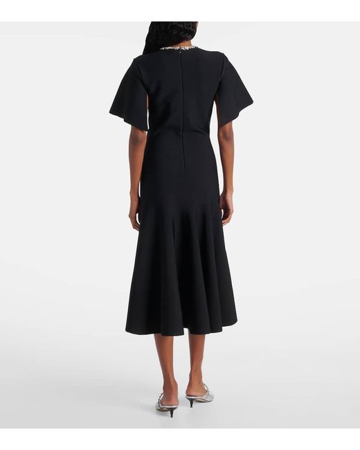 Alexander McQueen Black Cocktailkleid Mit Kristallen