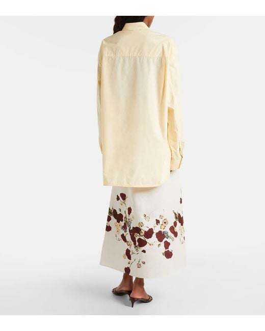 Khaite Natural Goya Cotton Poplin Shirt