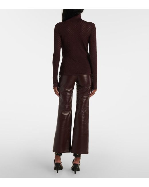 Chloé Purple Lace Top