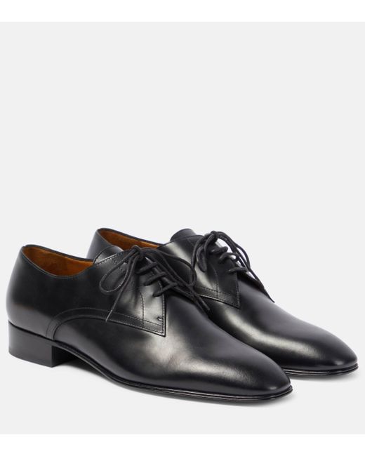 The Row Black Kay Oxford Derbies Shoes