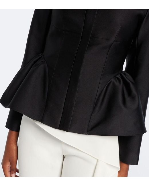 Roland Mouret Black Peplum Jacket