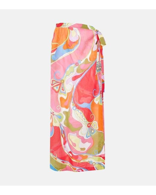 Pareo Orchidee di Emilio Pucci in Pink