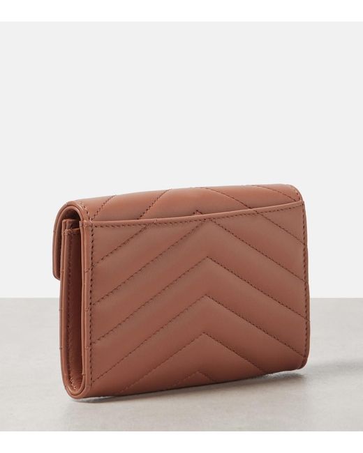 Saint Laurent Pink Cassandre Wallets Rose