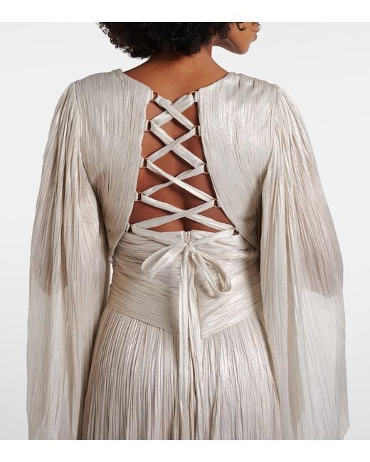 Maria Lucia Hohan Natural Draped Silk Gown