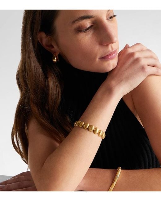 Pamela Zamore Metallic Isla Oval Link 18Kt Bracelet