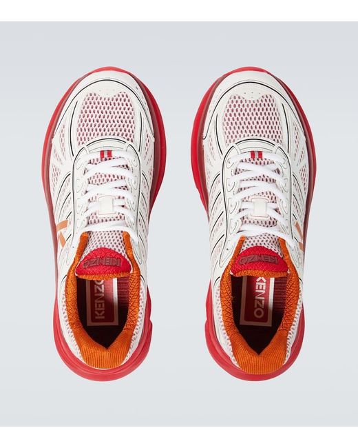 Sneakers Pace con logo di KENZO in Red da Uomo