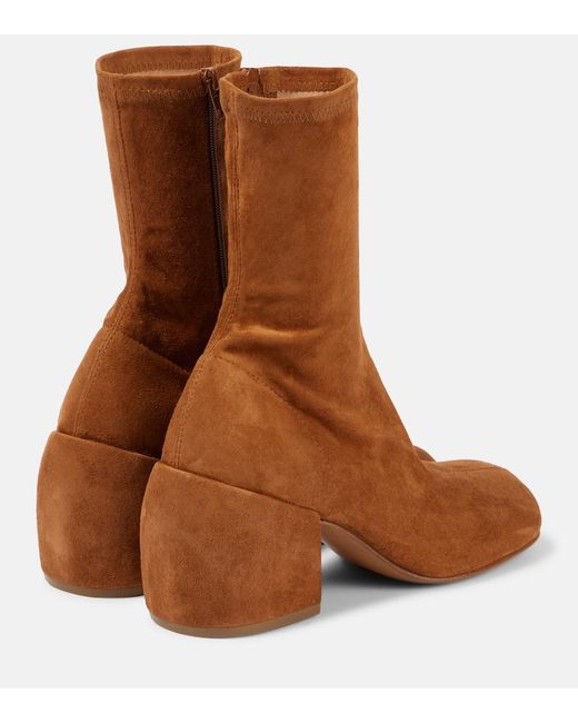 Dries Van Noten Brown 65 Suede Ankle Boots