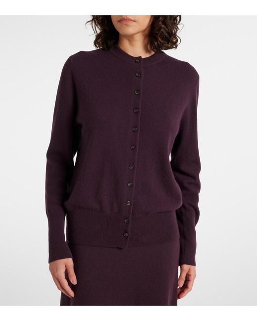 Lisa Yang Purple Nellia Cashmere Cardigan