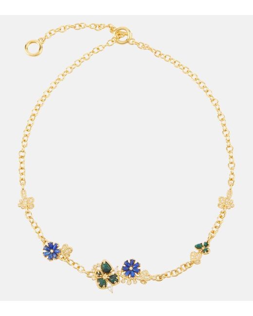 Zimmermann Metallic Halskette Bloom, 12kt vergoldet