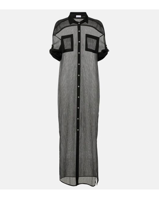 JADE Swim Gray Mika Mesh Shirt Dress