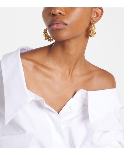 Givenchy Metallic Lucky Charms Hoop Earrings