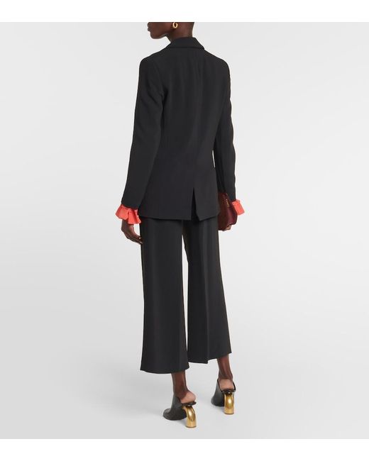 Etro Black Single-Breasted Cady Blazer