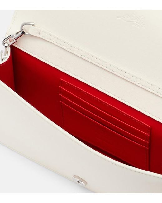 Christian Louboutin Metallic Bettina Embellished Leather Clutch