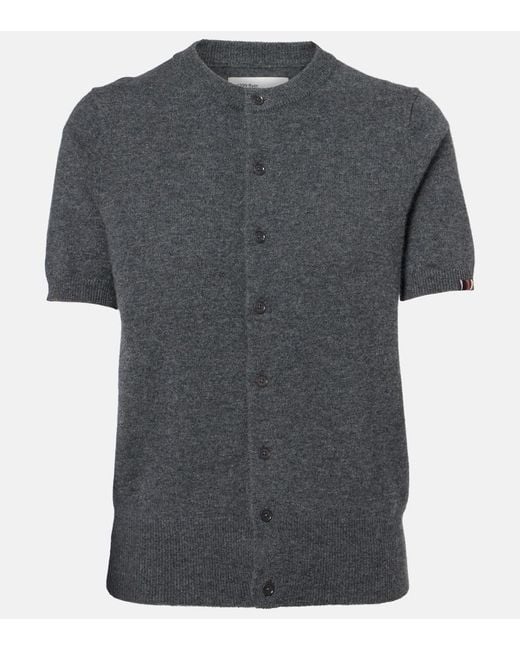 Extreme Cashmere Gray N°399 Flyer Cashmere Cardigan