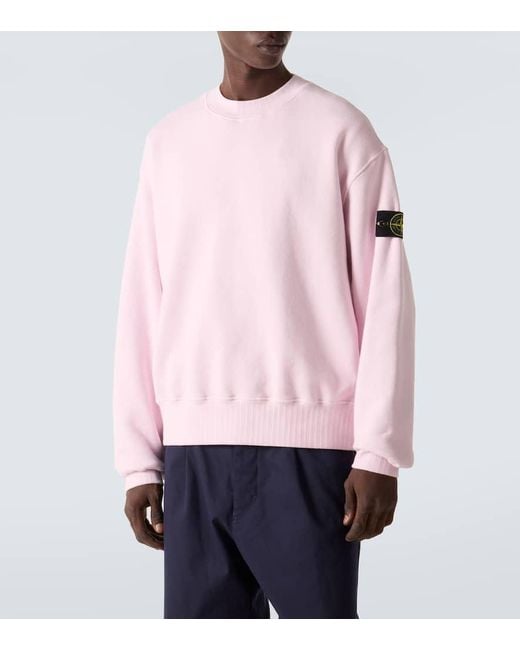 Felpa Compass di Stone Island in Pink da Uomo