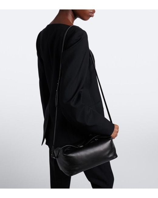Calvin Klein Black Andy Large Leather Shoulder Bag