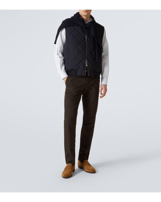 Loro Piana Weste Windwish Storm in Blue für Herren