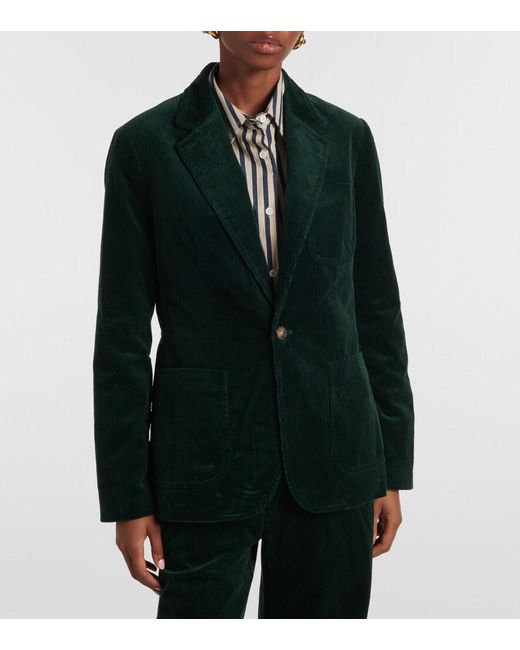 Polo Ralph Lauren Green Cotton Corduroy Blazer