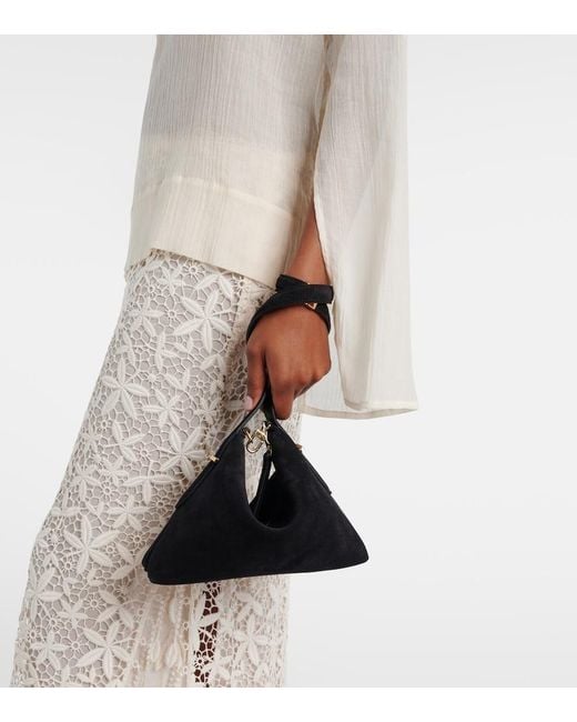 Totême Black Scoop Mini Leather Clutch