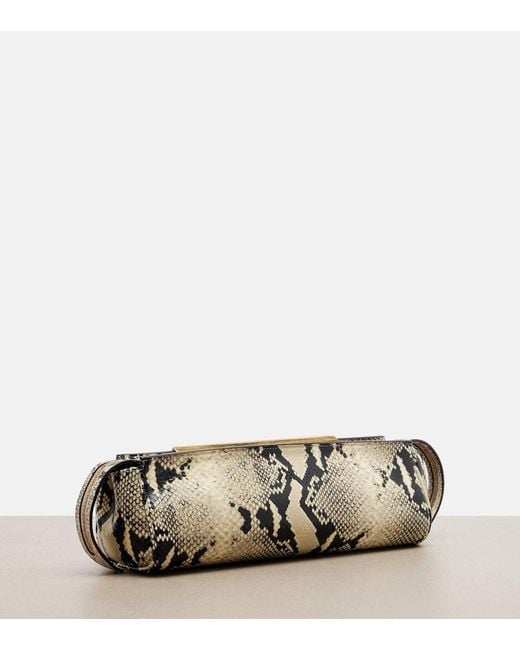 Khaite Metallic Donna Leather Clutch
