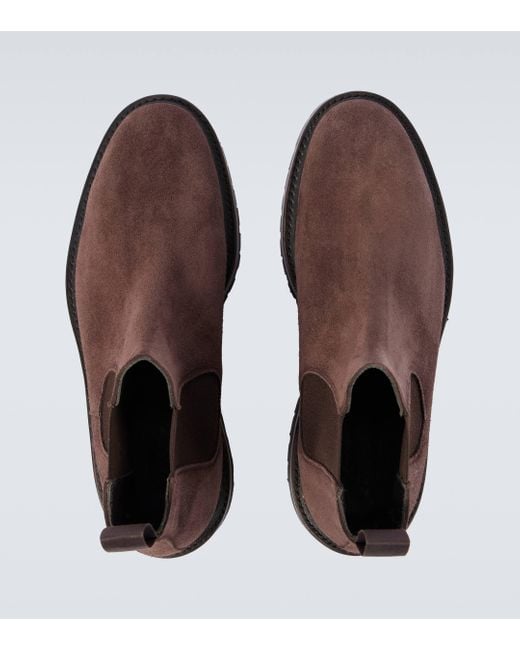 George Cleverley Brown Jason Suede Chelsea Boots for men