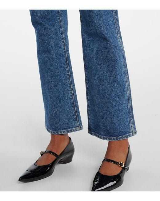 Khaite Blue Bootcut Jeans Vivian