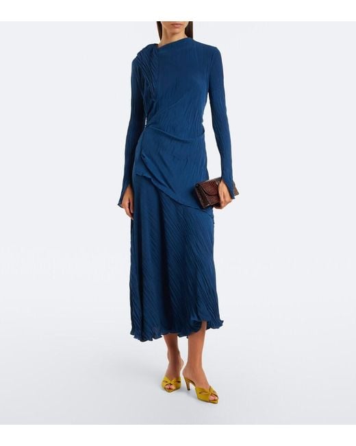 Victoria Beckham Yellow Harlow Mask Satin Mules