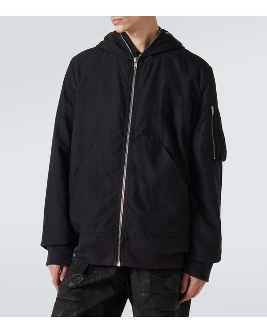 Rick Owens Black Ripstop Jacket for men