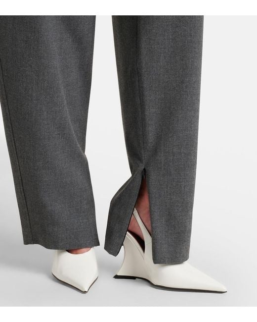 Paris Texas White Nina 105 Patent Leather Slingback Pumps