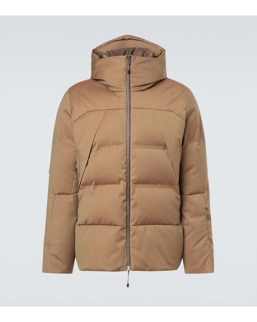Sease Brown Nordend Wool-Blend Down Jacket for men