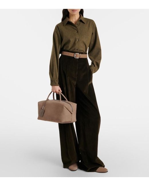 Max Mara Brown Goccia Suede Mules