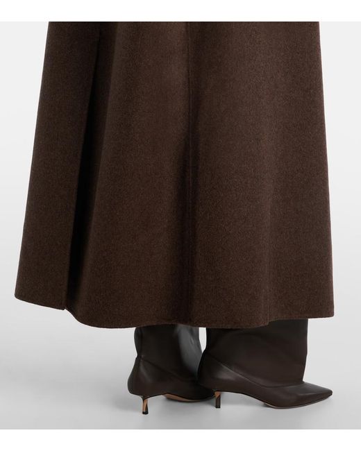 Frankie Shop Brown Leroy Wool-Blend Coat