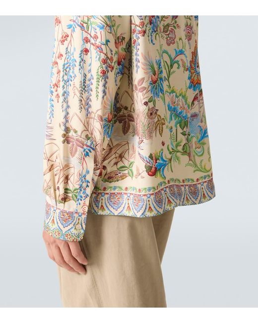 Etro White Printed Shirt for men
