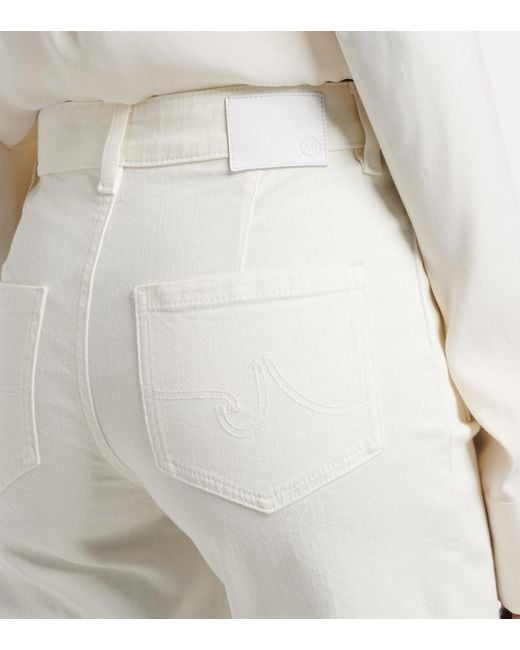 AG Jeans White Vicky Flared Jeans