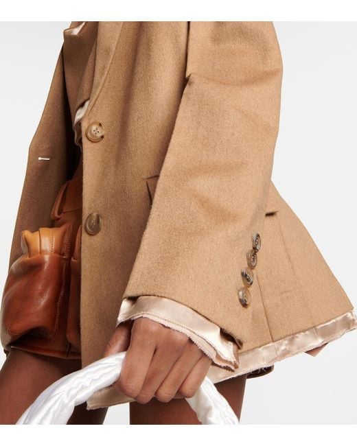 Miu Miu Brown Camel Hair Blazer